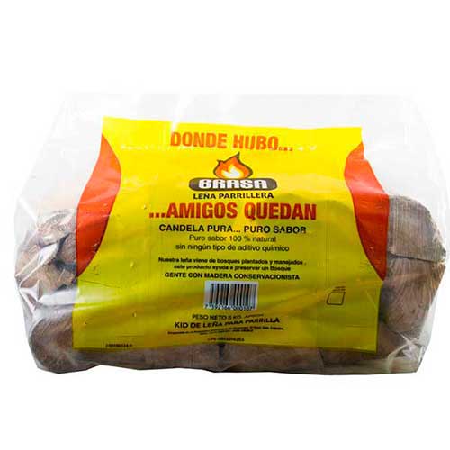 LEÑA CARBOLUZ 5KG PARRILLERA