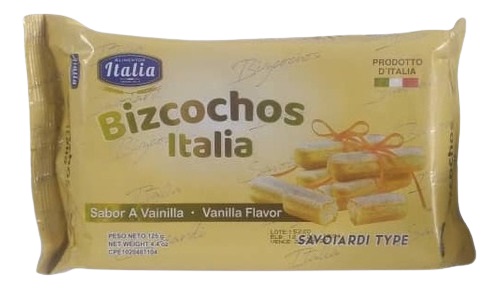 BIZCOCHOS ITALIA 125GR VAINILLA