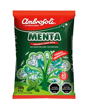 CARAMELOS AMBROSOLI 430GR MENTA