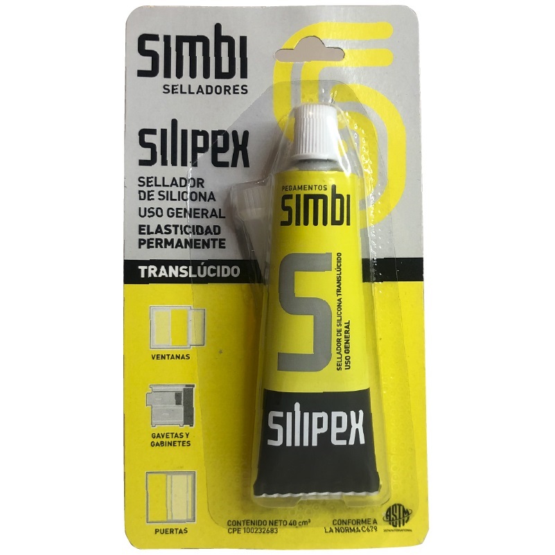 SILICON TRANSLUCIDO SILIPEX 40 CM3