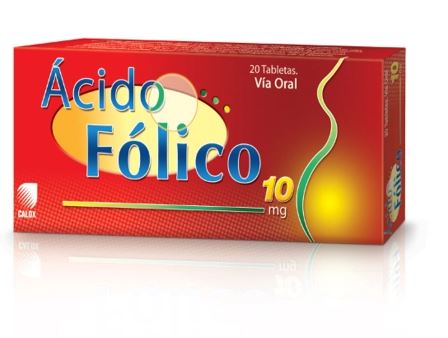 ACIDO FOLICO 10MG X 20TABL CALOX