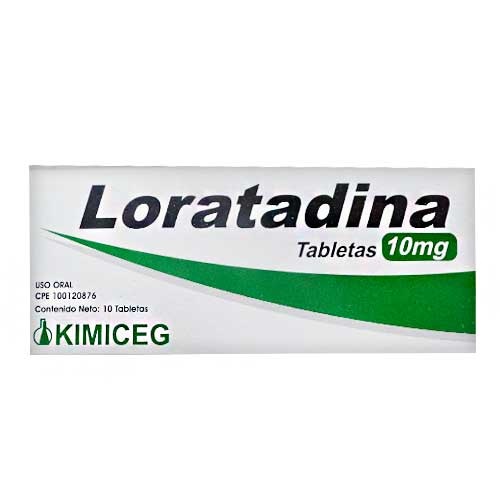 LORATADINA 10MG X 10 TABLETAS KIMICEG