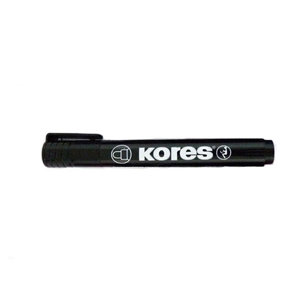 MARCADOR KORES REDONDO NEGRO XP1