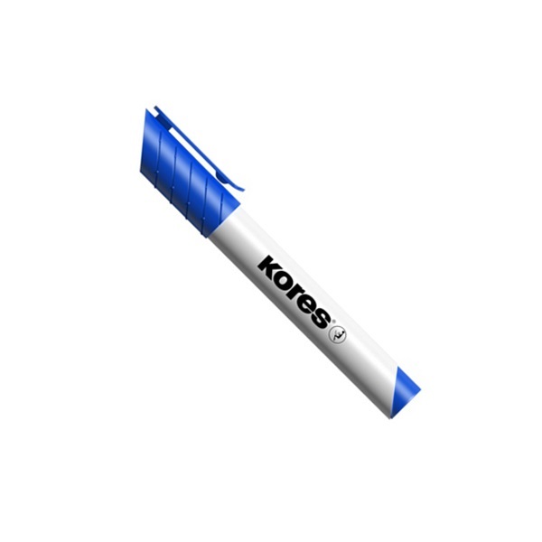 MARCADOR PIZARRA KORES BISELAR AZUL
