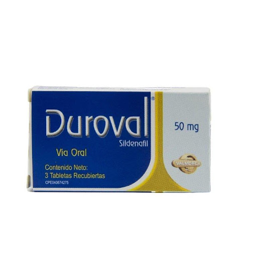 DUROVAL 50MG X 3 TABLETAS VALMORCA