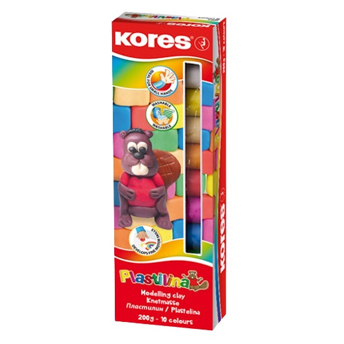 PLASTILINA KORES 10 COLORES