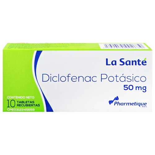 DICLOFENAC POTASICO 50 MG X 10 TAB LA SANTE