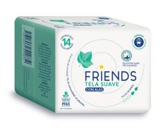 TOALLA SANIT FRIENDS 14UND TELA REG