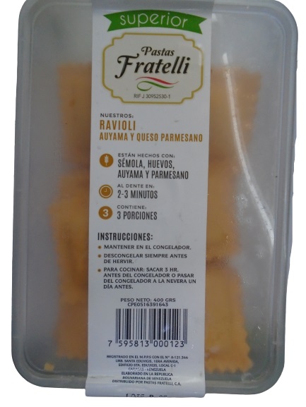 RAVIOLIS FRATELLI 400GR AUYA PARME