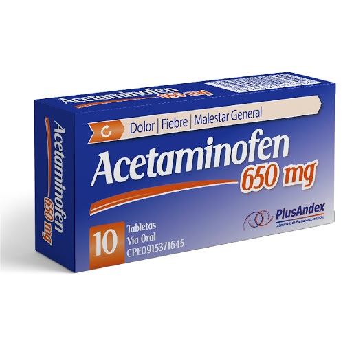 ACETAMINOFEN 650MG X 10TAB PLUSANDEX