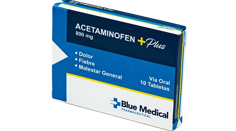 ACETAMINOFEN 800MG X 10TAB BLUE MEDICAL