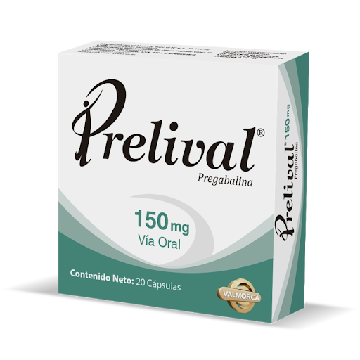 PRELIVAL 150MG X 20 CAPS VALMORCA