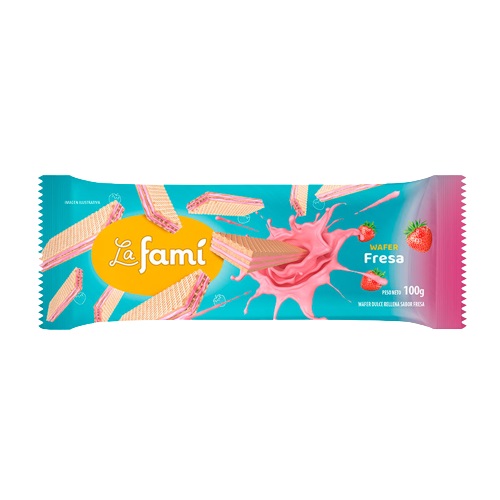 WAFER LA FAMI 100GR FRESA