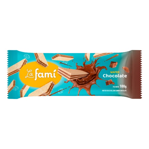 WAFER LA FAMI 100GR CHOCOLATE