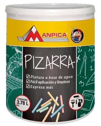 PINTURA P/PIZARRA MANPICA VERDE GALON