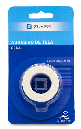 ADHESIVO DE TELA 2,5CM X 9,1M ZUVISS