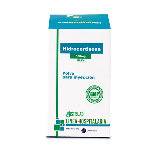 HIDROCORTISONA 500MG X 1AMP IM IV DISTRILAB