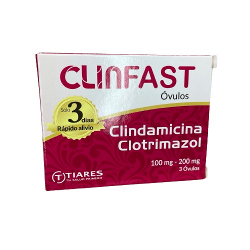 CLINFAST 100MG 200MG X 3 OVULOS TIARES