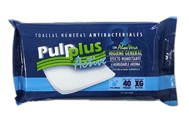 TOALLAS HUMEDAS PULPLUS 40UND ANTIBACTERIALES