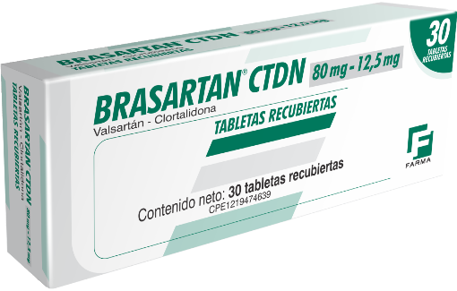 BRASARTAN CTDN 80MG 12,5MG X 30TAB
