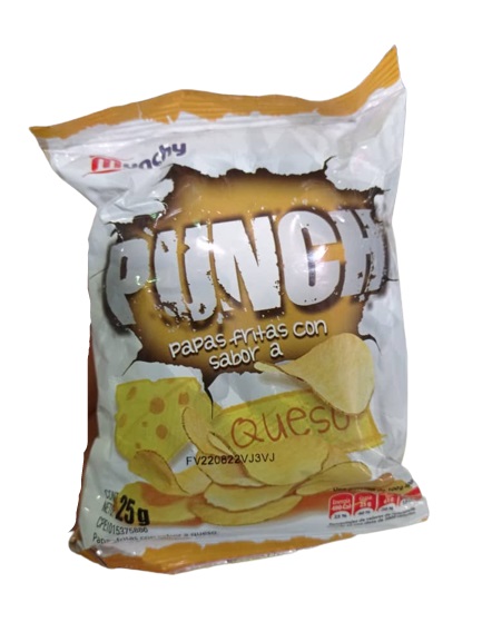 PAPAS PUNCH MUNCHY X 12PAQ 25GRS QUESO