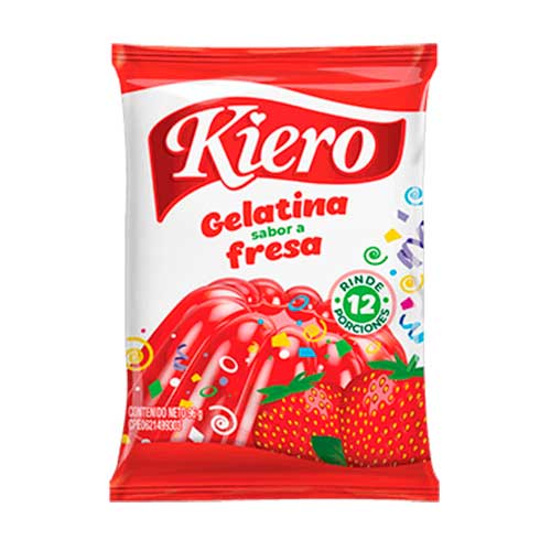 GELATINA KIERO 96GR FRESA