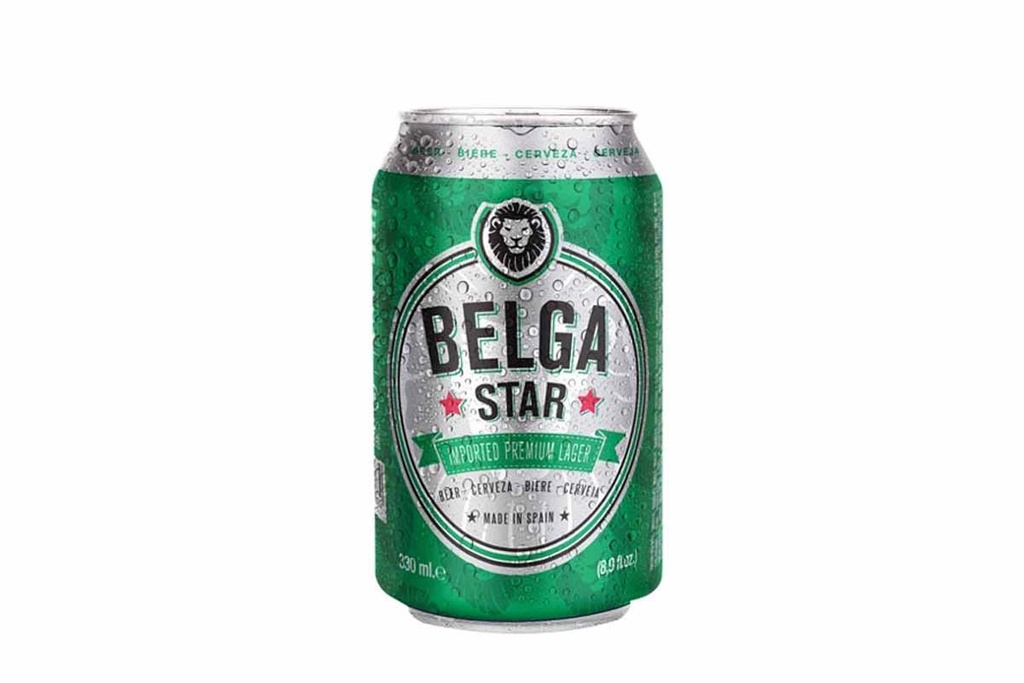 CERVEZA BELGA STAR 330ML LATA