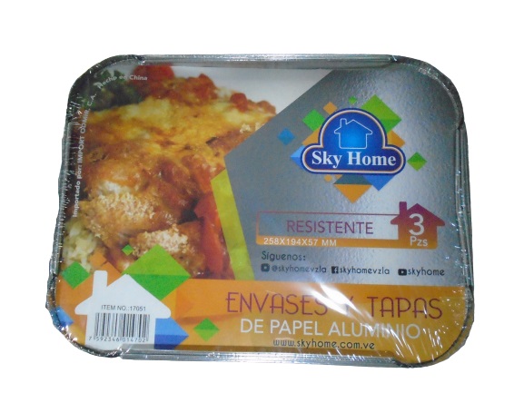 BANDEJA ALUM SKY HOME 8UND 14.5X12CM TAP