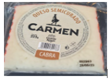 QUESO CARMEN 200GR MANCHEGO SEMI CURADO