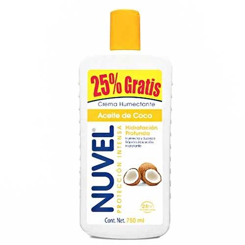 CREMA NUVEL 750ML ACEITE  COCO