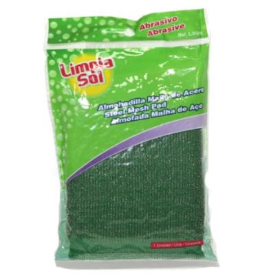 ESPONJA LIMPIA SOL MALLA DE ACERO