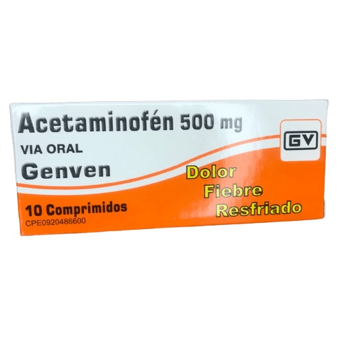 ACETAMINOFEN 500MG X 10 COMPRIMIDOS GENVEN