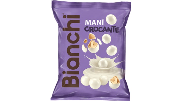 CHOCOLATE BIANCHI 50GR MANI CROCANTE