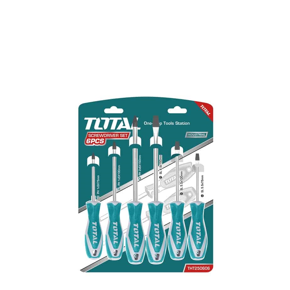 JUEGO DE DESTORNILLADORES TOTAL 6PZAS