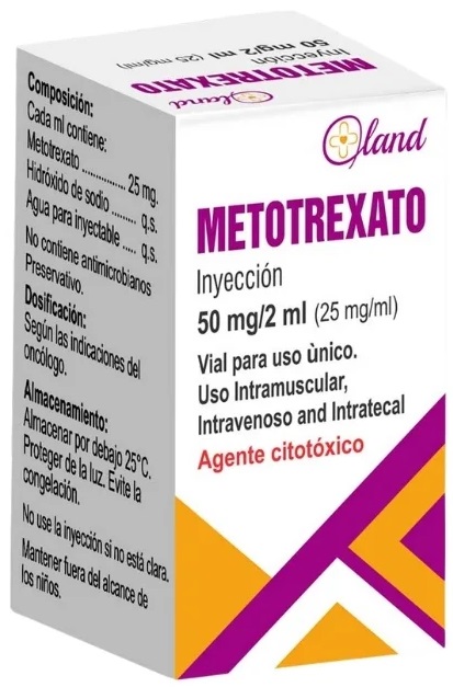 METOTREXATO VIAL USO INT 50MG /2ML LAND