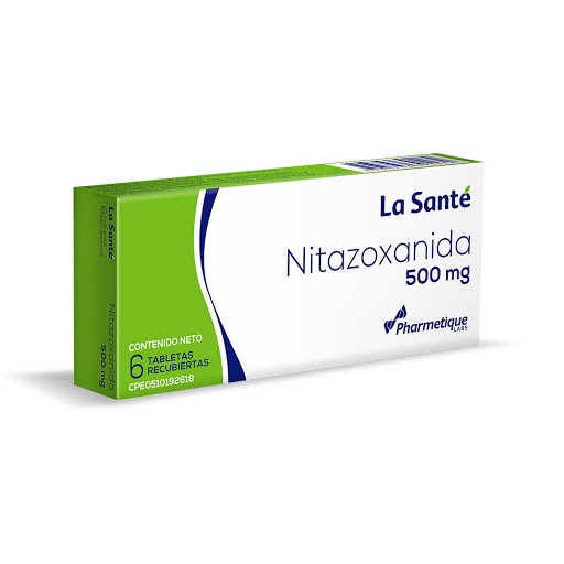 NITAZOXANIDA 500MG X 6 TABLETAS LA SANTE