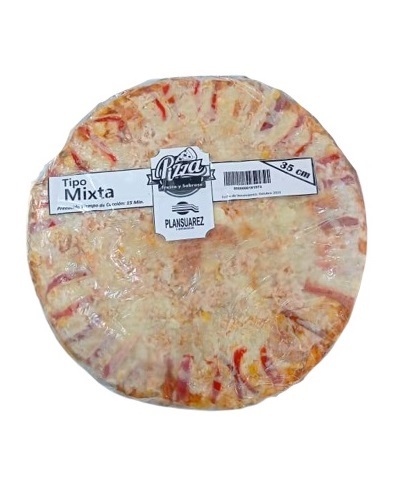 PIZZA MIXTA 33CM HORNEADA PLANSUAREZ