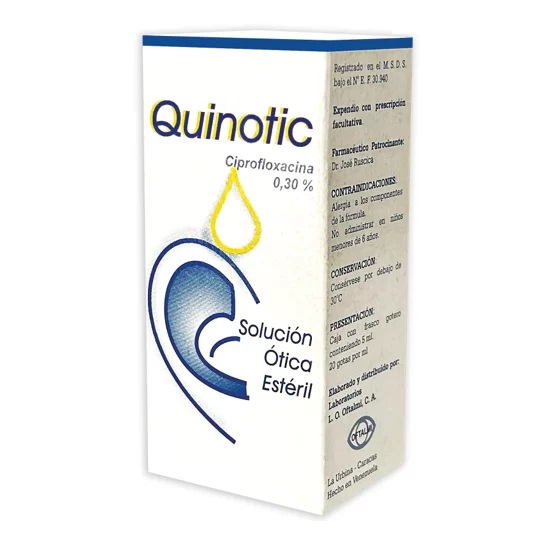 QUINOTIC SOLUC OTICA 0,30% X 4ML OFTALMI