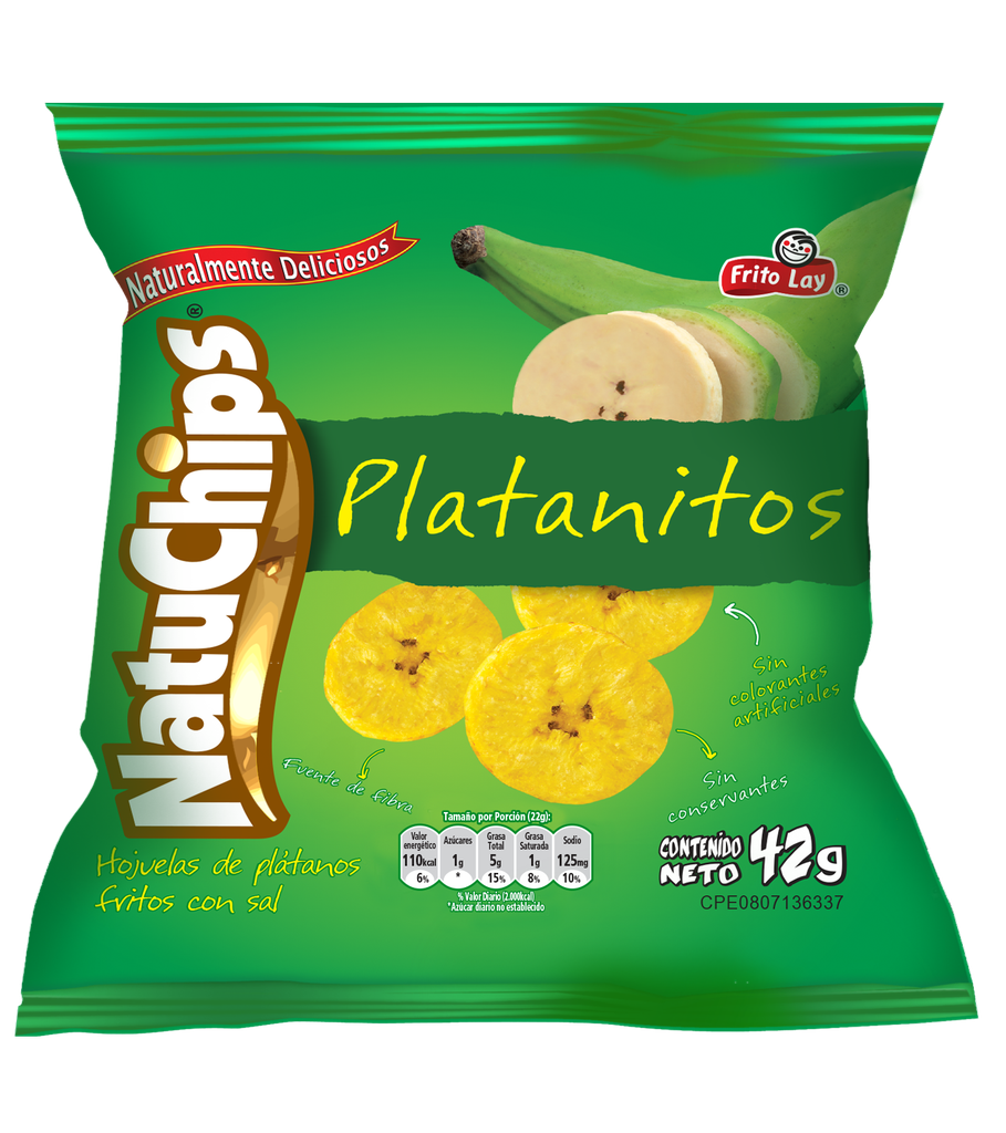 PLATANITOS NATUCHIPS X12UND 42GR NATURAL