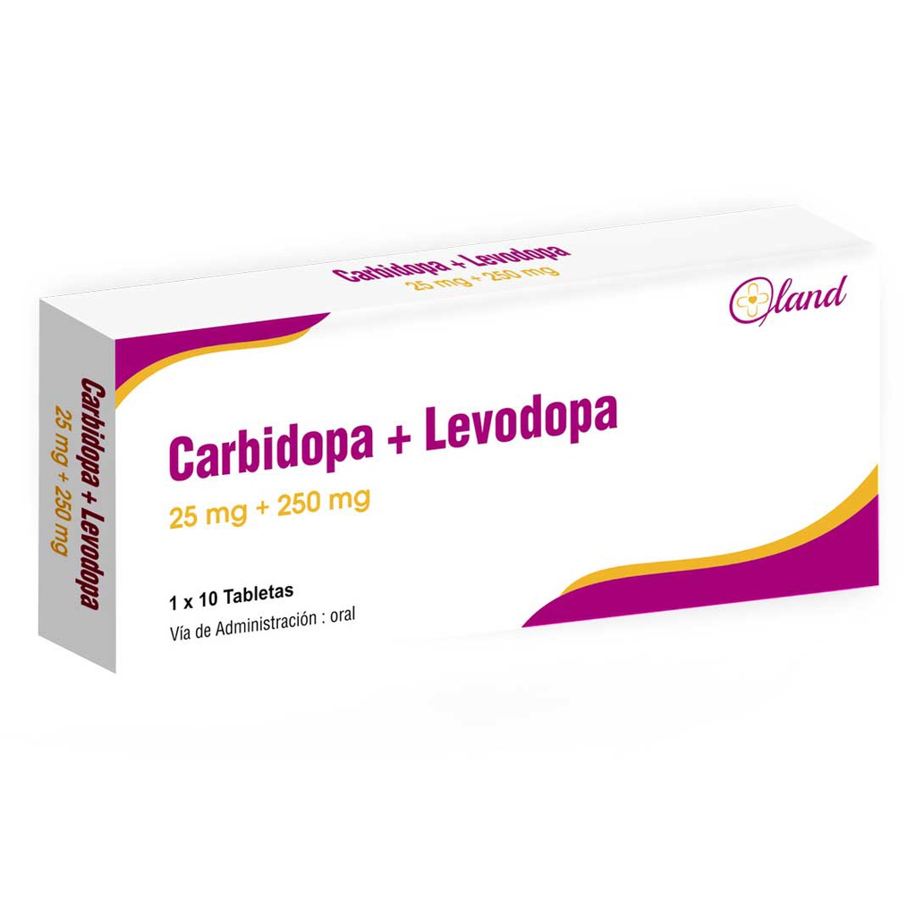 CARBIDOPA LEVODOPA 25MG 250MG X 10TAB LAND