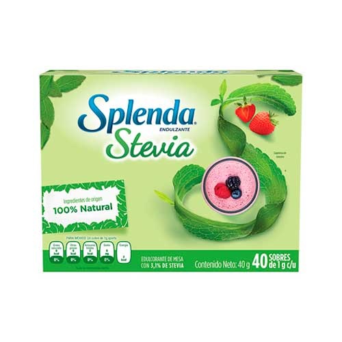 EDULCORANTE SPLENDA STEVIA 40 UND