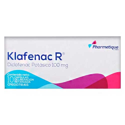 KLAFENAC R 100MG X 10 CAPS PHARMETIQUE