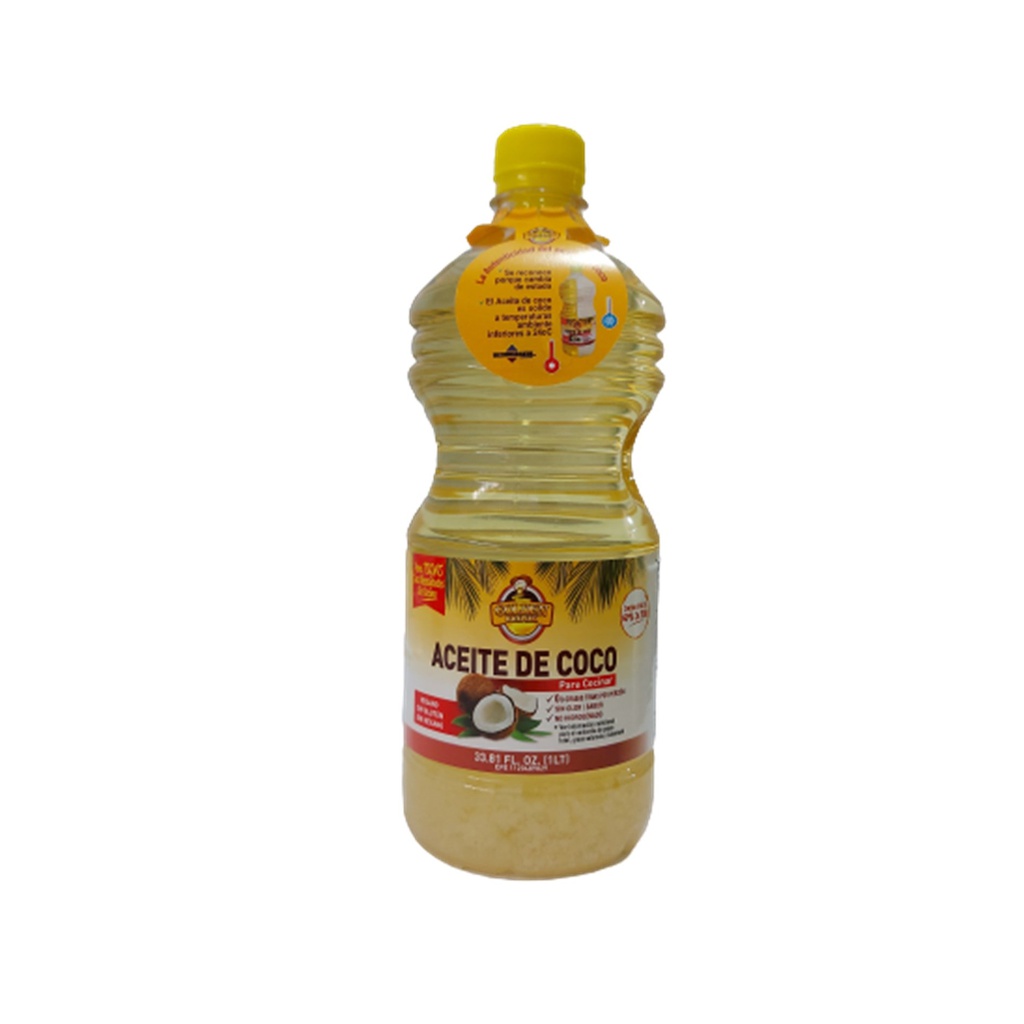 ACEITE DE COCO GOLDEN BROOK 1LT REFINADO