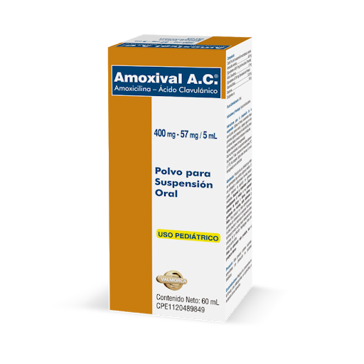 AMOXIVAL AC 400MG 57MG/5ML X 60ML VALMORCA
