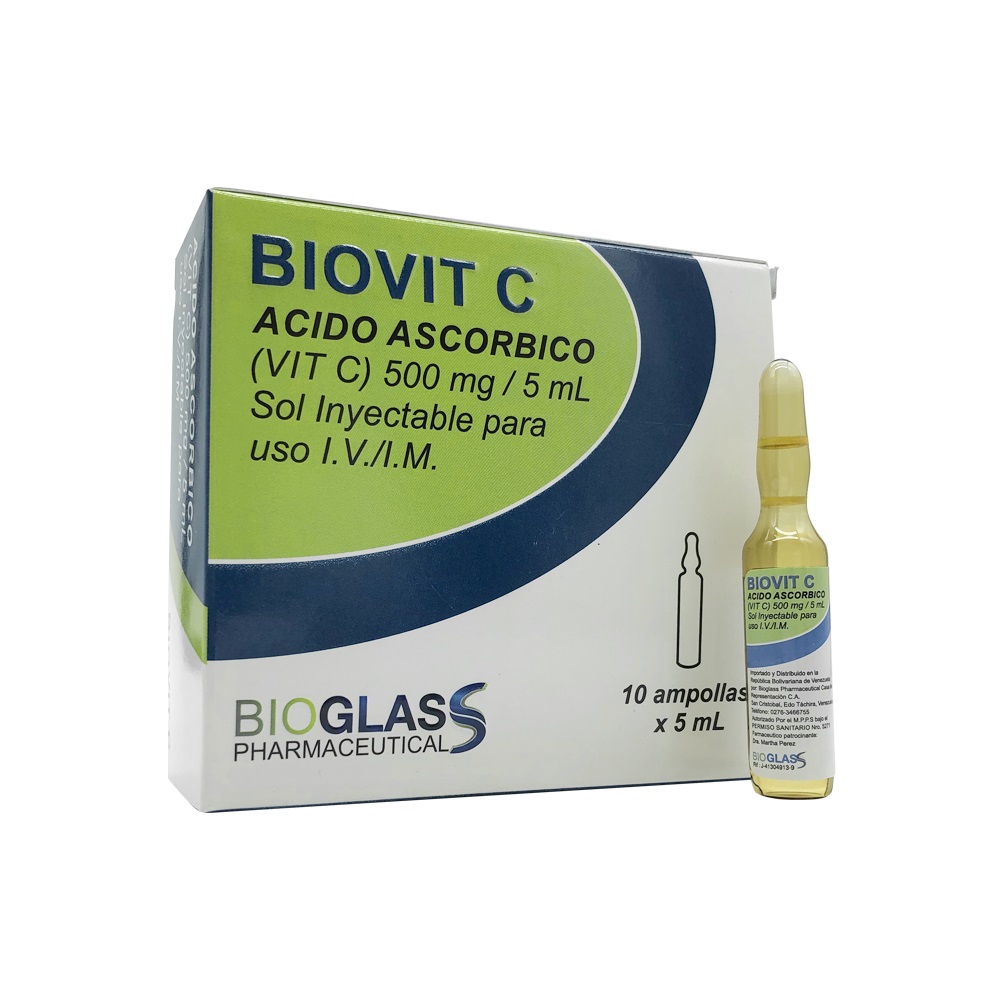 BIOVIT C 500MG/5ML X 1AMP BIOGLASS