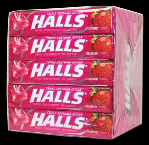 CARAMELOS HALLS CHERRY 12UND