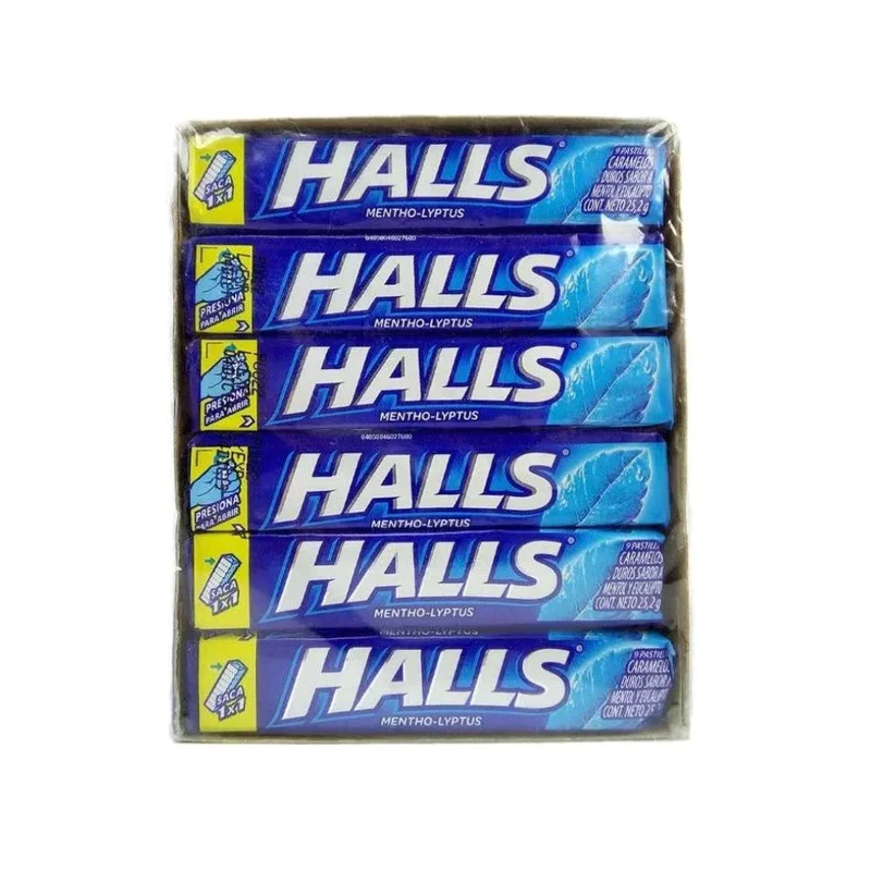 CARAMELOS HALLS X 12UND MENTHOL LYPTUS
