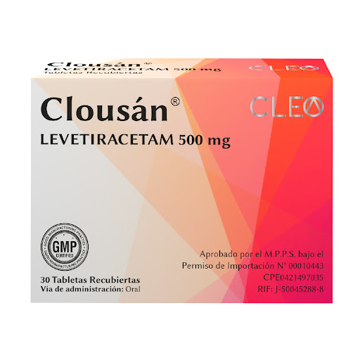 CLOUSAN 500MG X 30TAB LEVETIRACETAM CLEO PHARMA
