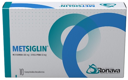 METSIGLIN 500MG 50MG X 10 COMP RONAVA