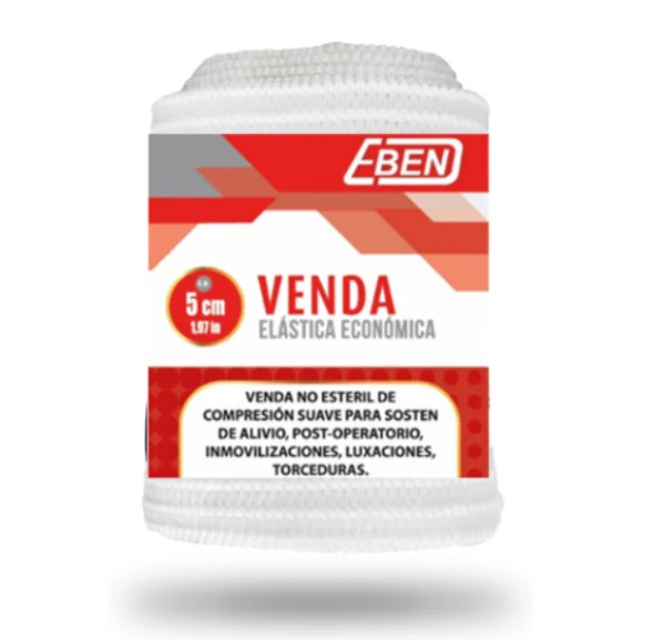 VENDA ELASTICA 5CM ECONOMICA EBEN